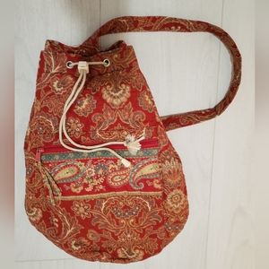 Vera Bradley Vintage Sling Backpack, Windsor, EUC